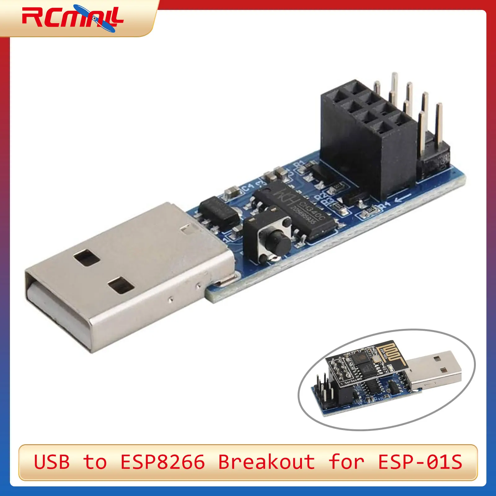Esp8266 - USB'den ESP8266 Breakout'a CH340C ESP-01 ESP-01S
