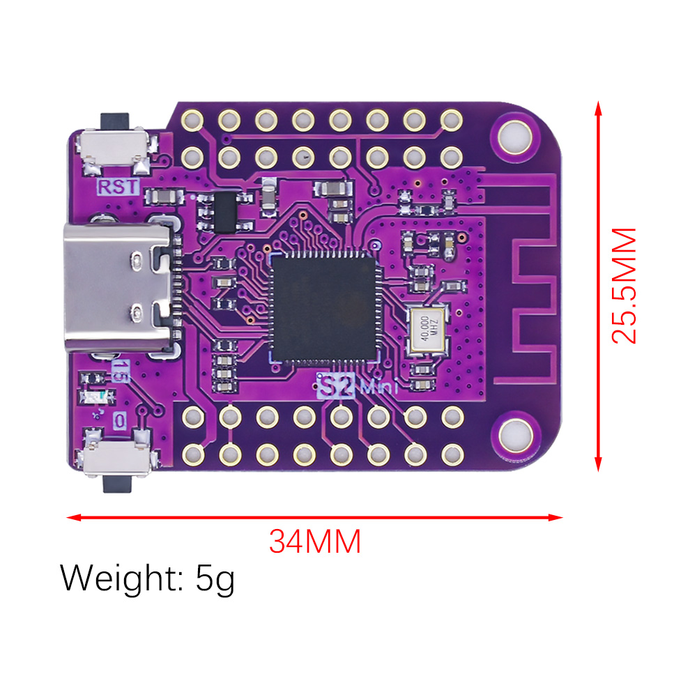 S2 Mini V1.0.0 WIFI IOT Kartı, - Esp32 S2 incelemesi ve fiyatı