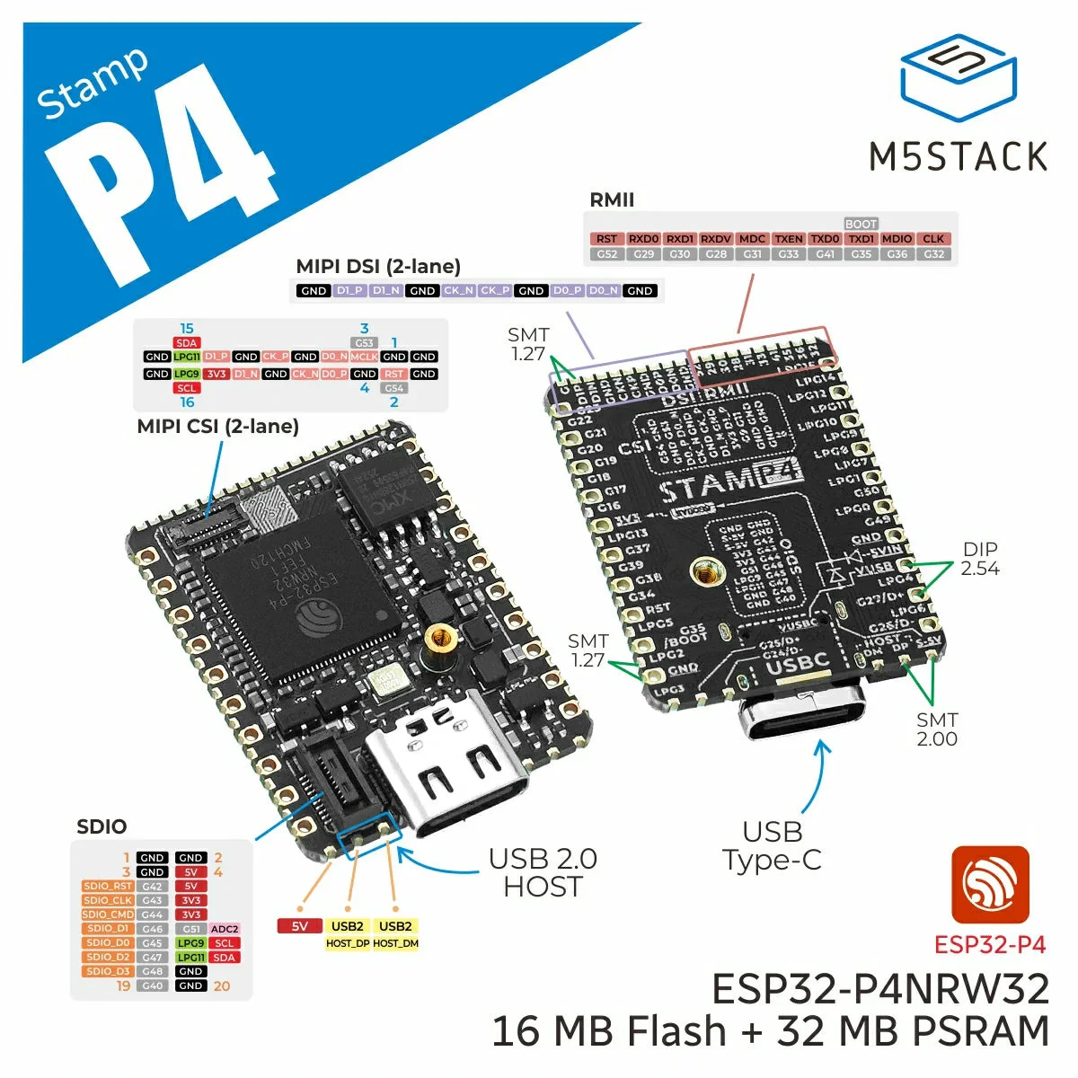M5Stack M5Stamp ESP32-P4, IoT  - Esp32 P4 incelemesi ve fiyatı