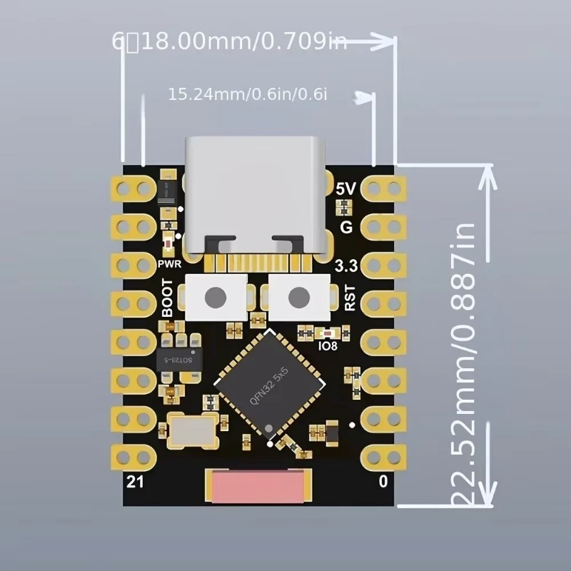 ESP32 C3 Geliştirme Kartı Ente - Esp32 C3 incelemesi ve fiyatı