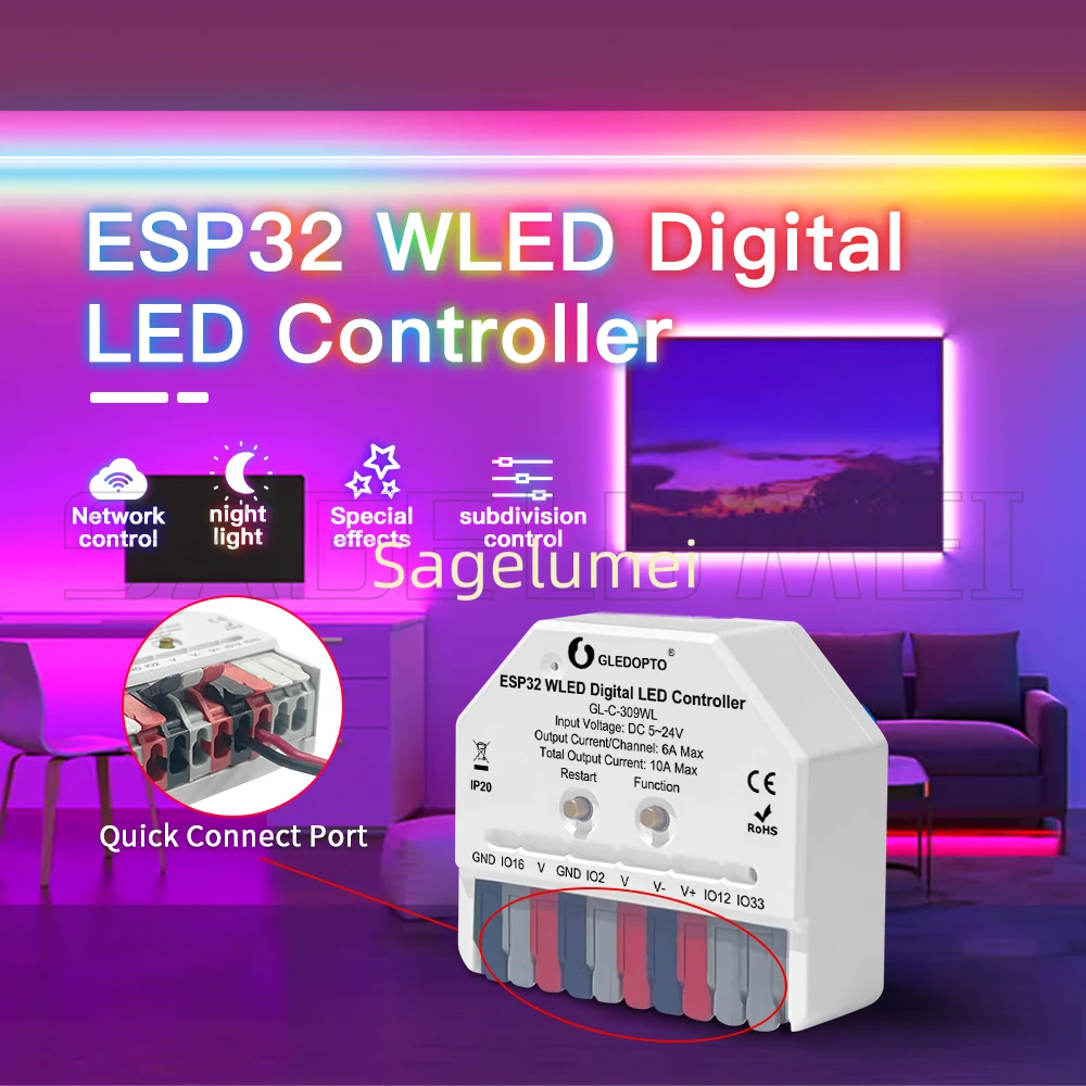 DIY GLEDOPTO ESP32 Mini WLED L - Espressif Esp32 incelemesi ve fiyatı