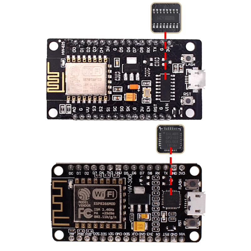 Kablosuz Modül CH340/CP2102/CH - Esp8266 Nodemcu incelemesi ve fiyatı