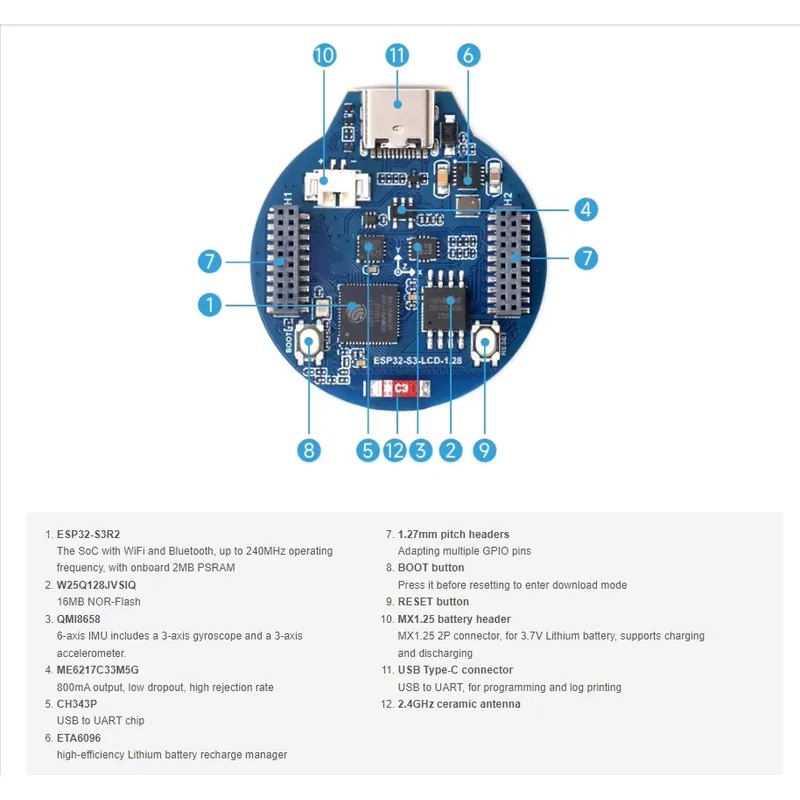 ESP32-S3 LCD geliştirme kartı  - Esp32 S3 incelemesi ve fiyatı